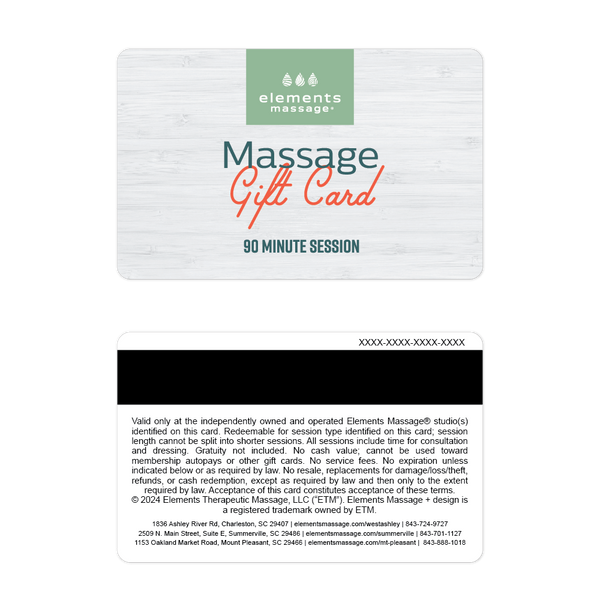 Tammy Becker 90 Minute Gift Card and Holders Bundle (100 Each)