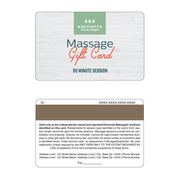 2024 Massage Gift Cards - 90 Minute